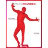 Smiffys Second Skin Suit, Red, L - Size 42-44