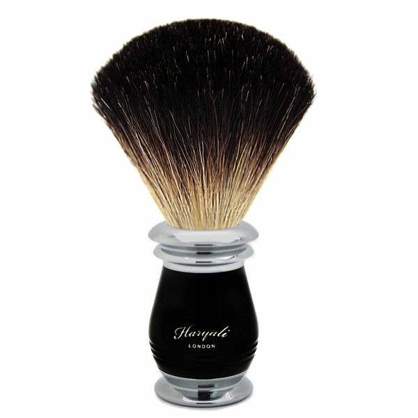 Perfect Shaving Brush for Men's Made with Pure Black Badger Hair in Black & Metal Handle. Comes in a Designer Box Gifts for Men WHO Have Everything