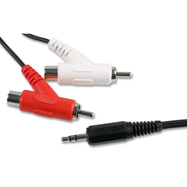 2X RCA(Stack) to 3.5MM P, Audio & Video Cable Assemblies Qty X 1