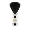 Edwin Jagger Imitation Ivory & Chrome Shaving Brush (Black Synthetic)