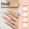 Modelones 8-in-1 Nail Builder Gel, 6 Colors White Brown Builder Gel for Nails, Hard Gel Builder Nail Extension Gel Builder Gel in a Bottle