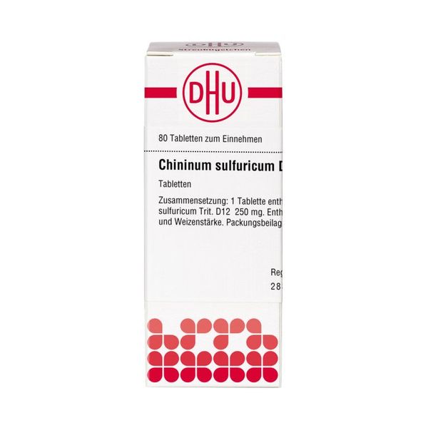 Chininum sulfuricum D12 DHU Tabletten, 80 St. Tabletten