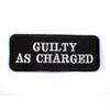 GUILTY AS CHARGED  Biker Vest Jacket Patch embroidered, motorcycle