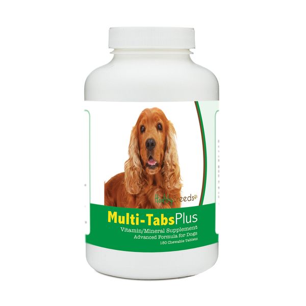 Healthy Breeds English Cocker Spaniel Multi-Tabs Plus Chewable Tablets 180 Count