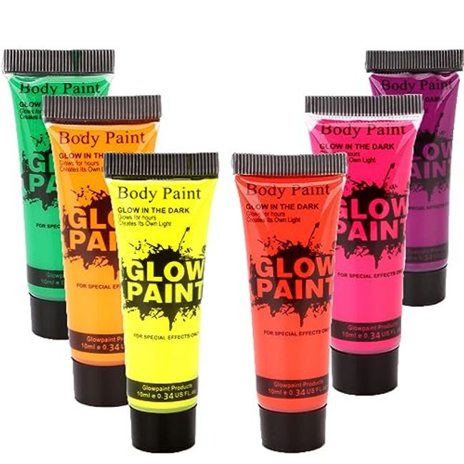 Neon-Face-Paint Nontoxic-and-Washable-Neon-Body-Paint UV-Glow