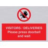 VISITORS/DELIVERIES Please press doorbell and wait