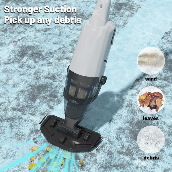 Powered Handheld Pool Vacuum Cordless Rechargeable Pool Cleaner Spas/Hot Tubs