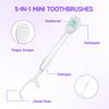 JOUGE Disposable Mini Toothbrush Travel Toothbrushes with Toothpaste Portable Peppermint (Perppermint, 80pcs)