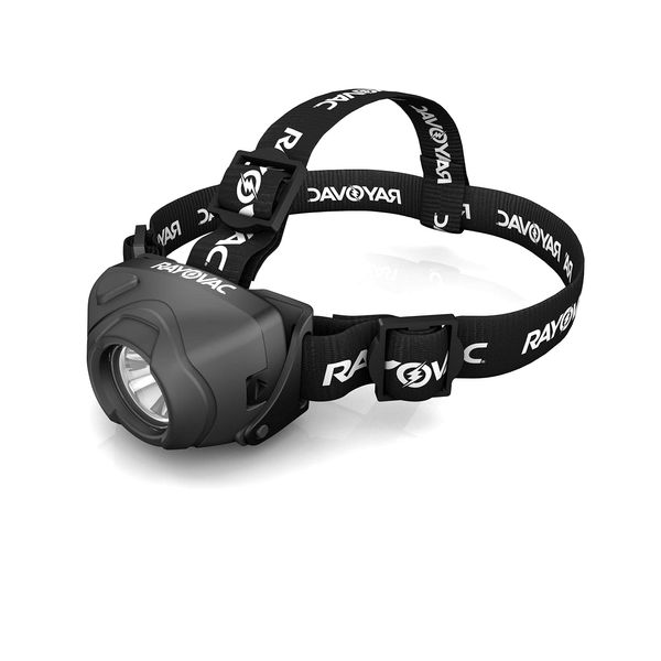 Rayovac Virtually Indestructible LED Headlamp Flashlight, 350 High Lumens