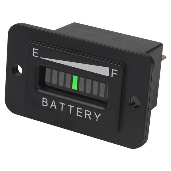 Jayron Blei-Säure-Batterie-Anzeigemessgerät Messgerät/Batteriekapazitätsmessgerät,Universeller Digitaler LCD-Alarm zum Entladen Batterien(48V)