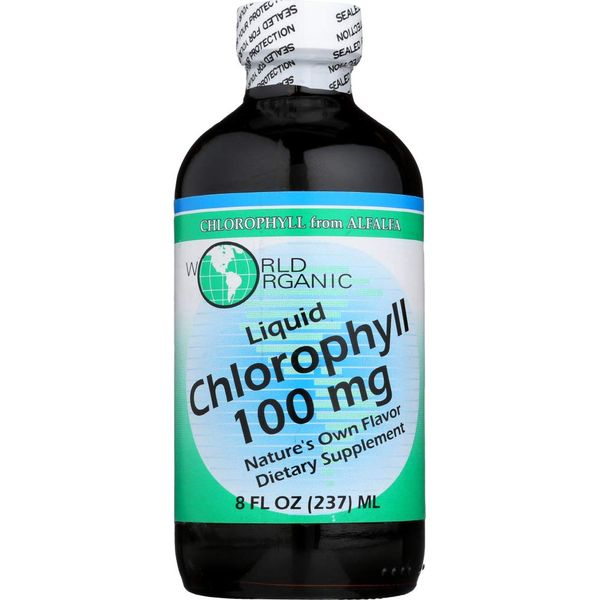 World Organics Chlorophyll, 100 mg, Liquid 8 FL Oz