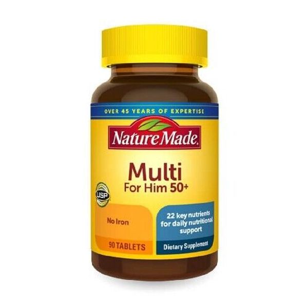 Multivitamins For Men 50+  90 Tabs By Nature Made