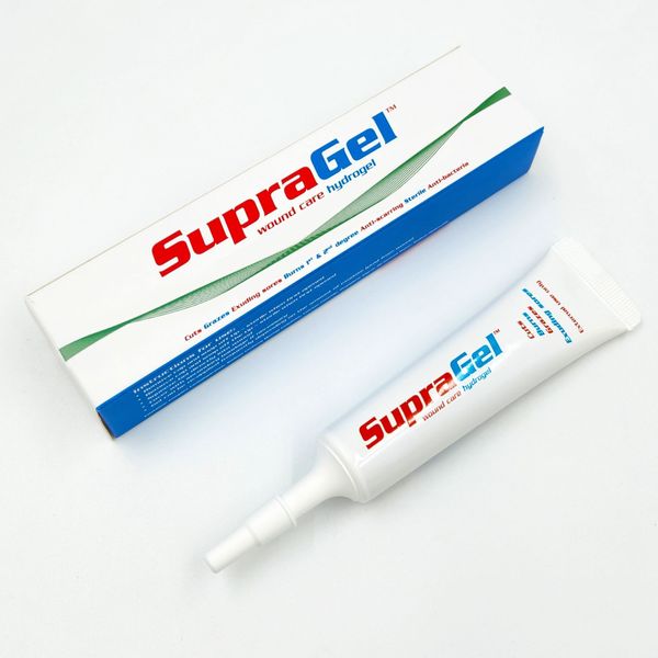 Supragel 25g burn ointment wound abrasion ointment FDA approved school public health center medical institution professional medical device, 1 pc