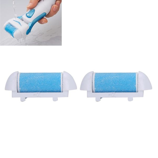 Personal Pedi by Laurant 2 Pack Replacement Rollers Heads for Electric Easy to Use with Just a Light Rub, You Can Aging C Callus Remover Professional Foot File Pedicure Tools for F