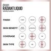 Maybelline Dream Radiant Liquid Medium Coverage Hydrating Makeup, Lightweight Liquid Foundation, Cocoa, 1 Count