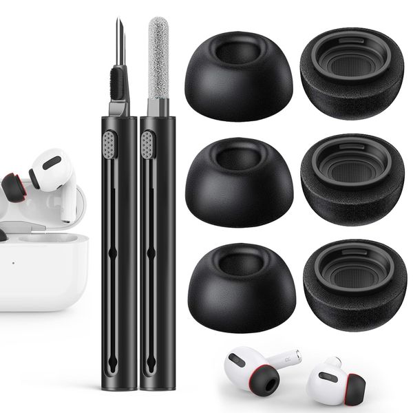 Memory Foam Replacement Ear Tips Compatible with AirPods Pro 2nd/1st Generation