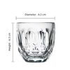 LA ROCHERE Espresso Set of 4 Coffee Espresso Cup 6.3cm/10CL Clear Glass