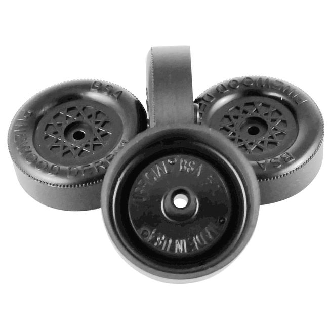 Pinewood Pro Lightly Lathed Speed Wheels (Set of 4) Replacement Parts for Pine Derby Cars