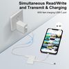 [Apple MFi Certified] SD Card Reader for iPhone iPad, 4 in 2 Lightning SD Card Reader with SD/MicroSD/USB3.0/Charging 4 Slots, USB C Camera Card Reader for iPhone16 15/iPad/Mac/Android Phones/Camera