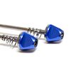 Quick Release MTB Road Bike Cycling Car Front Rear Set (Blue)