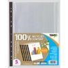 A4 Pack 5 Expandable Punched Pockets + Free finchley Pen