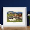 'Nag, Nag, Nag' Mounted Print by Thomas Joseph - Sheep Art