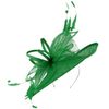 Max and Ellie Ascot Disc Headpiece in Emerald, size: One Size