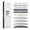 Sincero Salon- Nail Files Professional -10pcs-Various Grit- Nail Files for Acrylic and Gel Nails - Manicure Tools - Nail Files For Natural Nails - Emery Boards For Nails - Nail File Set - Manicure Set
