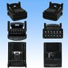 Tyco Electronics AMP 025 Type I 12 Pole Female Coupler Terminal Set, Black