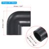 PATIKIL UPVC Pipe Fitting Elbow 20mm Socket, 8 Pack 90 Degree Adapter Connector, Gray