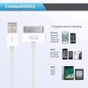 2 USB Sync Data Charger Cable Cord for Old iPod iPhone 3 4 4th iPad 1 2 3rd Gen