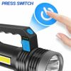 Most Powerful 1200000LM LED Rechargeable Flashlight Tactical Torch Work Light