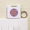 Azeeda 'Cat Emblem' Keyring Tape Measure/Spirit Level Tool (KM00018664)