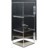 T'z Tagz Clear Acrylic Display Case Removable 2 Shelf Locking Showcase Cabinet