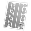 Kilter Highly Reflective Safety Stickers - 24 Pack - Silver