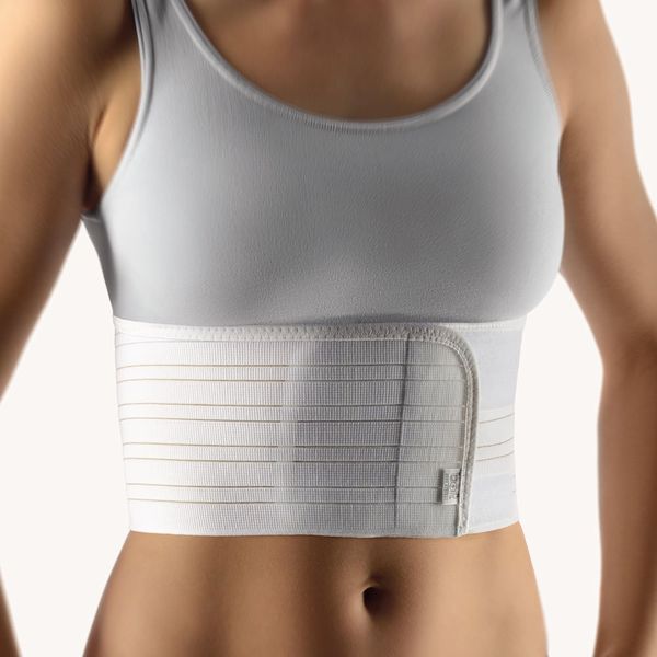 Bort Elastischer Rippengurt Damen, weiß XL