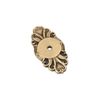 Emtek 86293US7 Ribbon & Reed Brass 2 1/2" Backplate for Knobs - French Antique