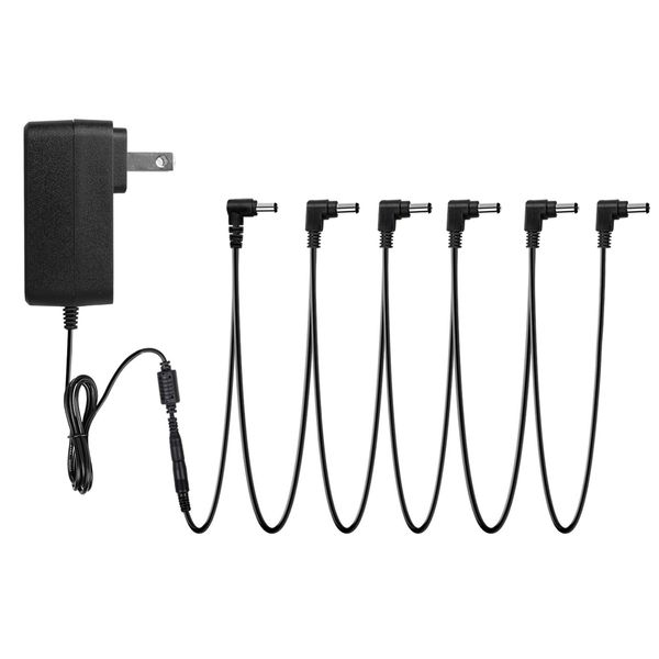 STRICH Effector Power Supply 6 Channel DC9V 1A Power Supply Adapter for Electric Guitar Effector Pedal SPA-10