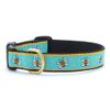 Up Country Bee Dog Collar, Small (9" - 15"), Narrow 5/8" Width
