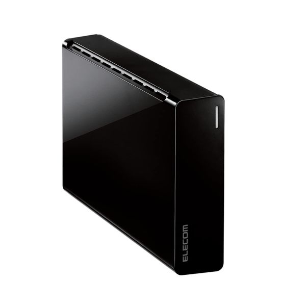 Elecom ELD-HTV040UBK External Hard Drive 4TB for Video Recording/Mac/Windows Black
