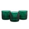 Fun Express Modern Rainbow Green Reusable Plastic Cups, 16 oz – 12 Count