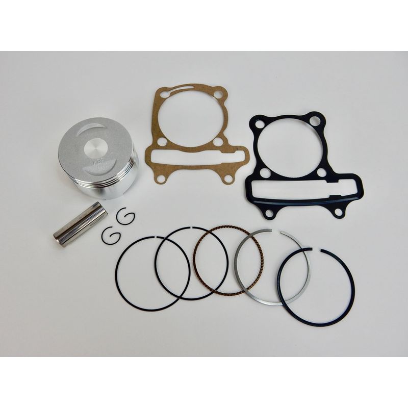 GY6 63mm BORE (180cc) KBF CAST PISTON & RINGS SET WITH GASKETS SCOOTER ...