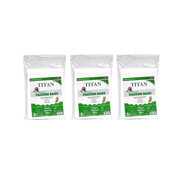Titan T505 Central Vacuum Cleaner Bags 9pk