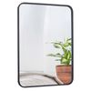 2PCS 22" x 30" Wall-Mounted Wall Rectangular Wall Mirror Metal Frame Bathroom