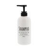 Living Dispenser Pump Bottle Round Shampoo White 600ml