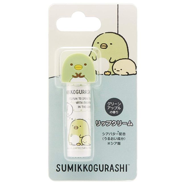 Skater CMCL1 Mascot Lip Balm, Sumikko Gurashi, Green Apple Scent