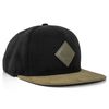 Blackskies Port Huron Snapback Cap | Women Men Baseball Cap Basecap Suede Visor - Black Olive