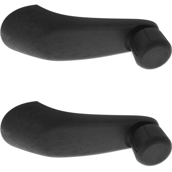 Garage-Pro Window Crank Set of 2 Compatible with SATURN S-SERIES 1995-2002 / Express/Savana Van 2001-2017 Front Window Handle Right Side and Left Side with Black Knob(=Rear)