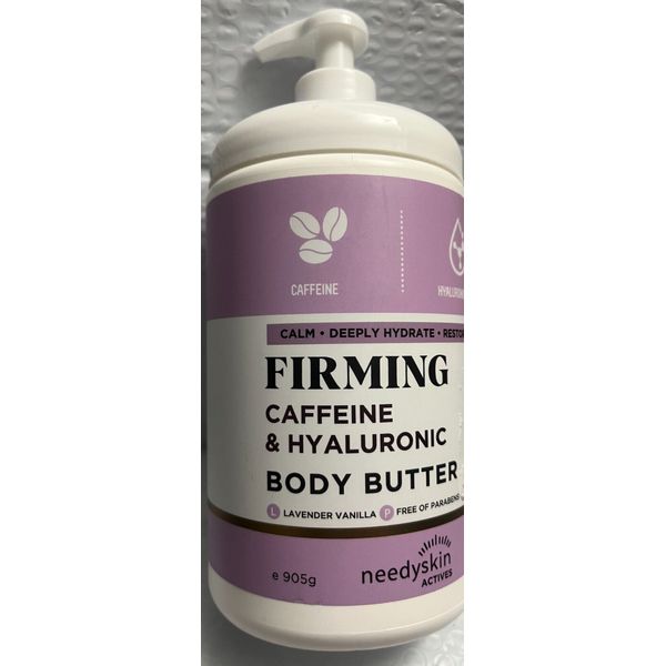 NEEDYSKIN FIRMING CAFFEINE & HYALURONIC BODY BUTTER LAVENDER VANILLA 31.9OZ