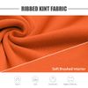 Zengjo Turtleneck Men Thermal Long Sleeve(Orange,L)